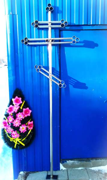 Крест на могилу из нержавейки в Воронеже фото 3