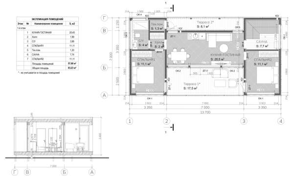Модульный дом Modern 83 в Новосибирске