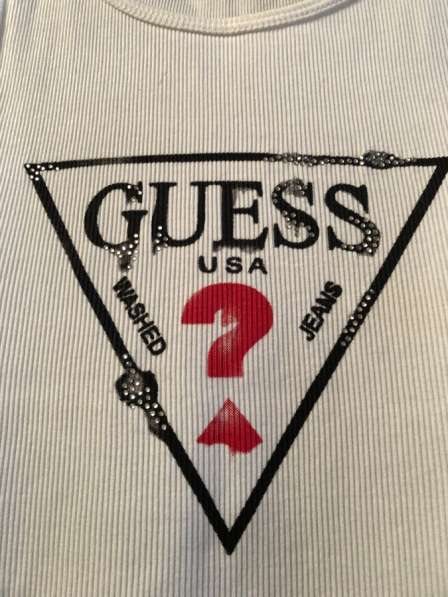 Белый топ майка guess в Москве фото 4