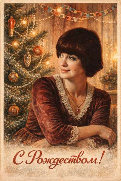 Новогодняя Рождественская открытка с вашим фото в Хабаровске фото 4