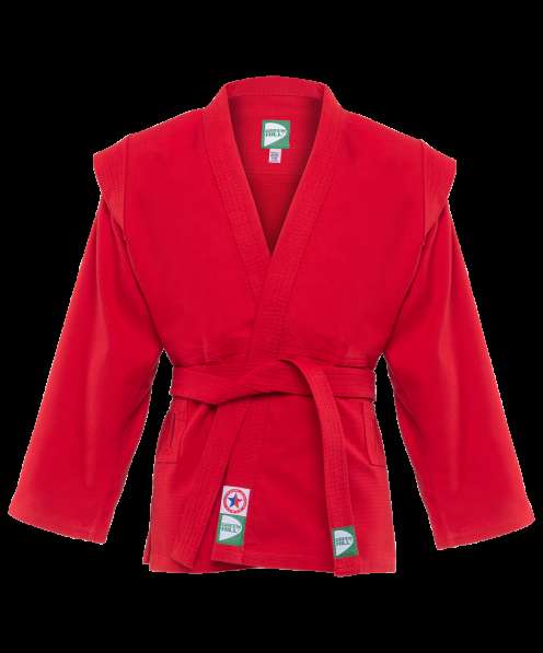 Куртка для самбо JS-302, красная, р.3/160 в Сочи фото 3