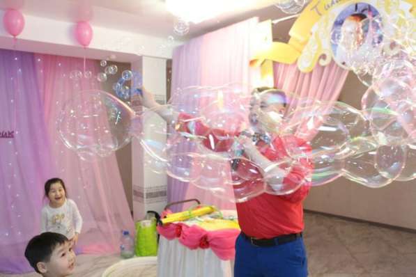 Шоу мыльных пузырей, мыльное шоу на детский праздник