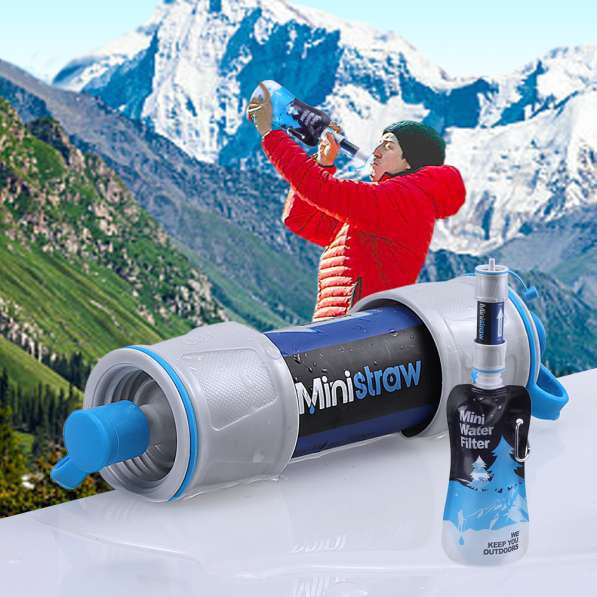 Portable water filter emergency camping trip equipment
