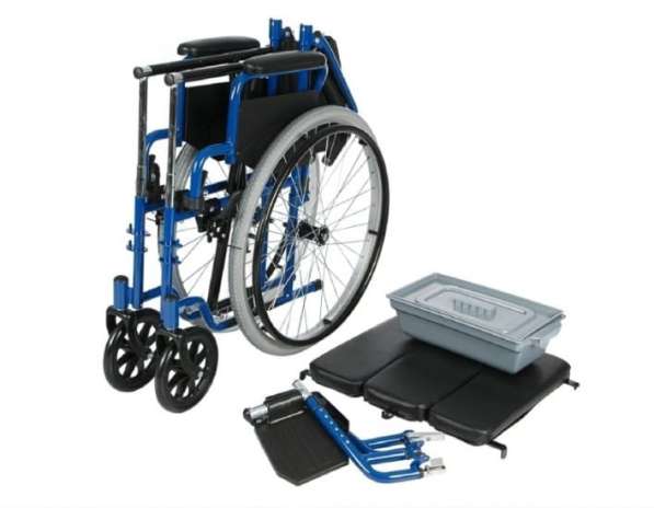 Коляска инвалидная прогулочная новая с биотуалетом в 