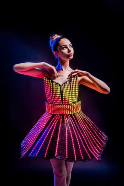 Светодиодный костюм/ led dress/ световое шоу в Москве фото 3