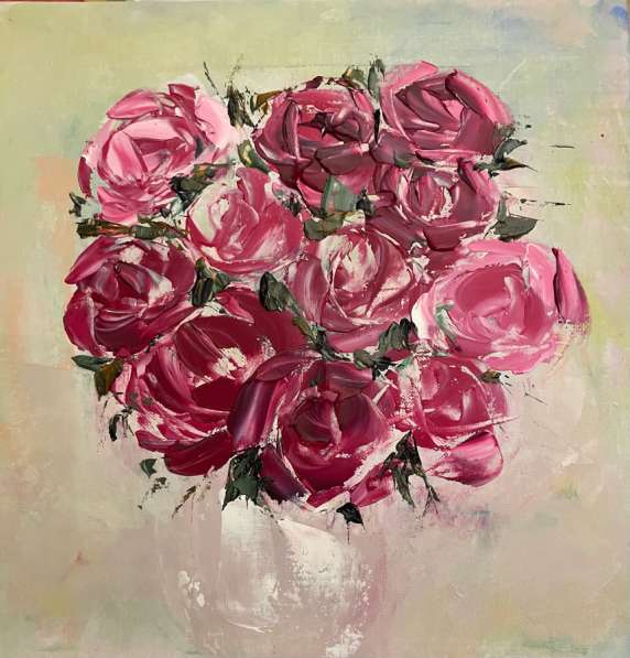 Карина маслом БУКЕТ РОЗ