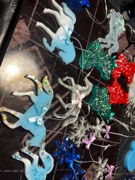 Елочные Игрушки из эпоксидной смолы набор в Краснодаре фото 3