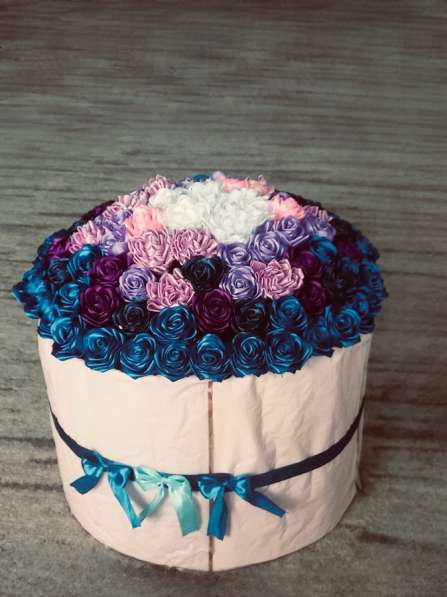 Букет из атласных лент