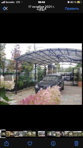 Навес на 2 машины в Москве фото 3