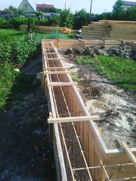 Заливка фундамента в фото 16