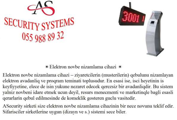 ✴ Elektron sıra gözləmə sistemi ✴ ✴