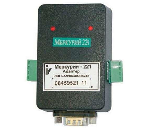 Адаптер USB-CAN/RS485/RS232 Меркурий 221