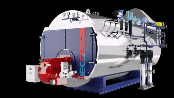 Жaротрубный пaровой котел в 