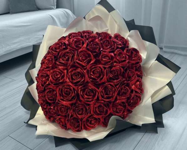 Букеты из атласных лент