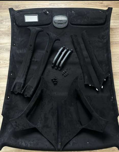 Перетяжка потолка в алькантару на Ваз Лада