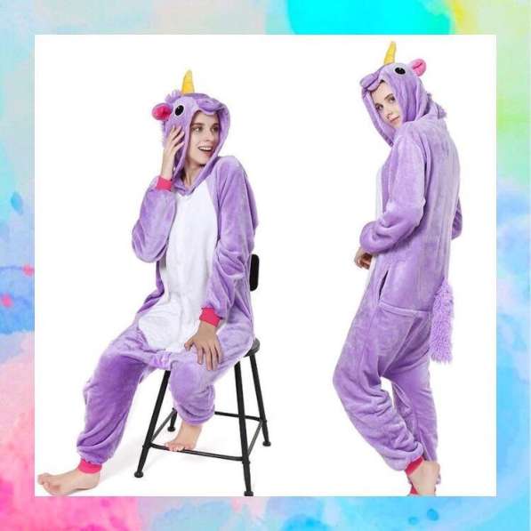 Кигуруми единорог фиолетовый