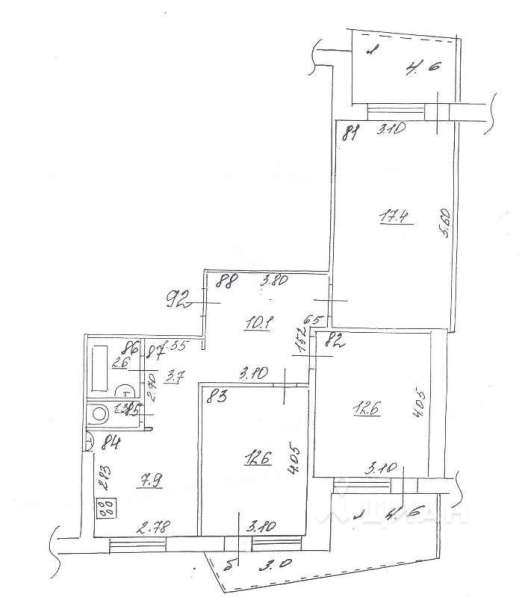 3-к квартира, 68.2 м², 5/9 эт в Самаре