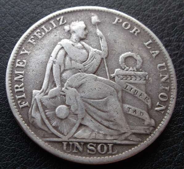 1 соль. 1925г. Перу. Серебро в фото 3