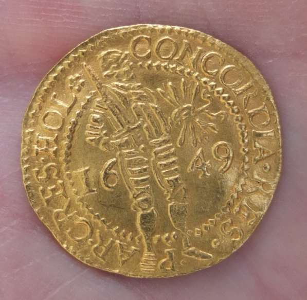 Золотая монета голландский червонец 1649 года в Ставрополе фото 8