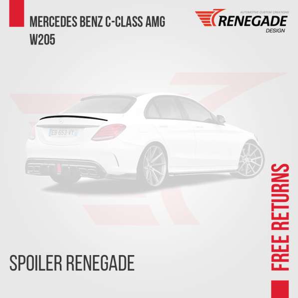 Spoiler Para Mercedes Benz Classe C AMG W