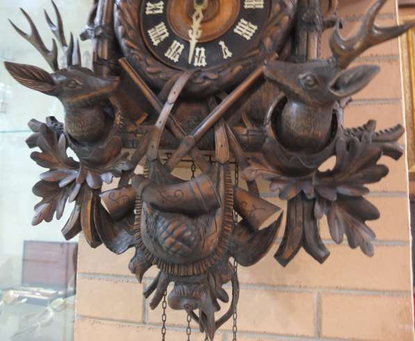 Часы охотничья тематика настенные в деревянном корпусе в Ставрополе фото 4