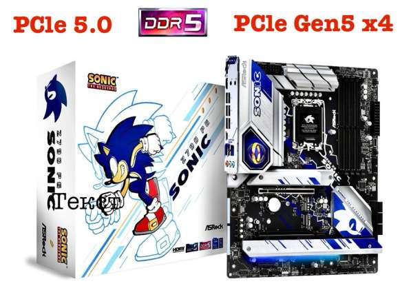 Материнская плата ASRock Z790 DDR5 PCle 5.0 M.2 Gen5 Sonic
