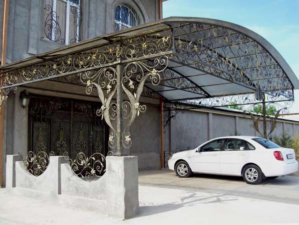 Откатные ворота, секционные ворота, ворота Алматы, навесы в фото 3
