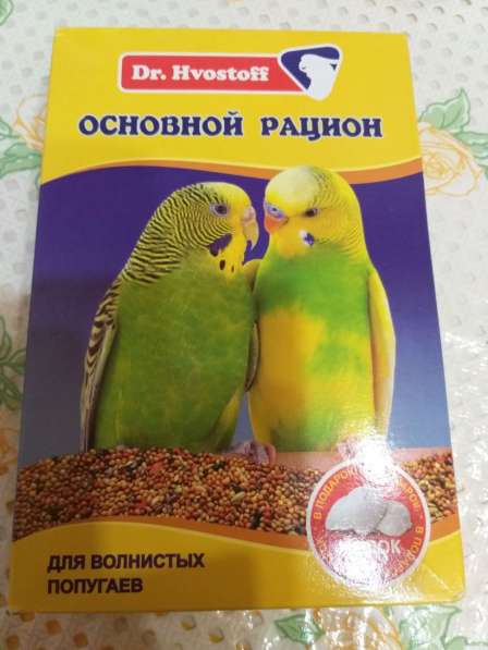 Корм для волн. попугаев+МЕЛОК, 500гр. Dr. Hvostoff