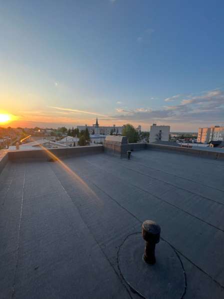 Монтаж плоской кровли