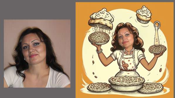 Шарж портрет по фото в Москве фото 13