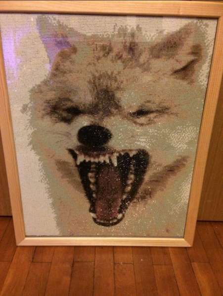 Алмазная вышивка волк