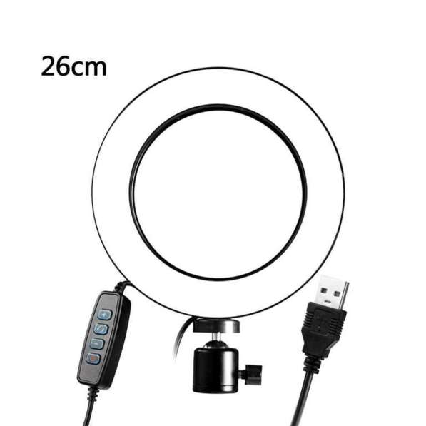 Кольцевая светодиодная лампа LED Ring 26 см Пульт ДЕРЖАТ в 