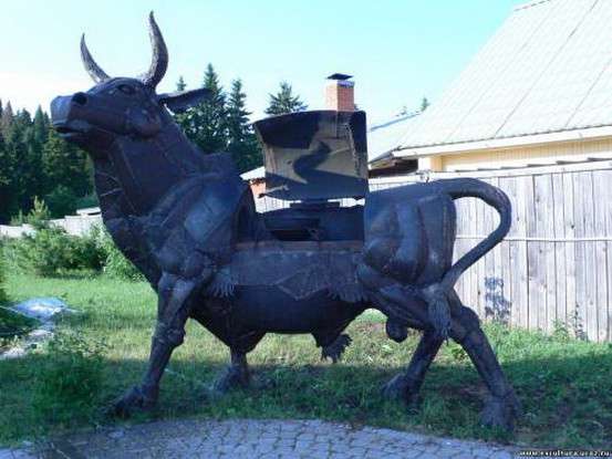 Мангалы скульптурные ввиде животных в Краснодаре фото 8