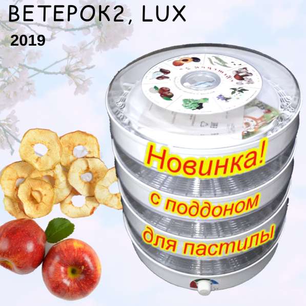 Сушилка для овощей и фруктов Ветерок2 Lux 2019 6 поддонов