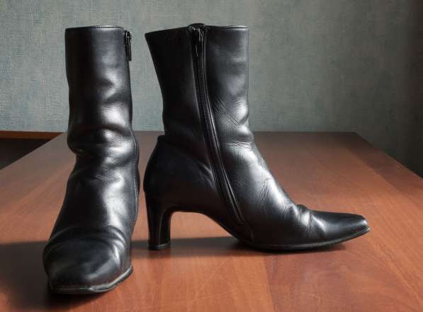 Черные ботинки из натуральной кожи фирма Габор