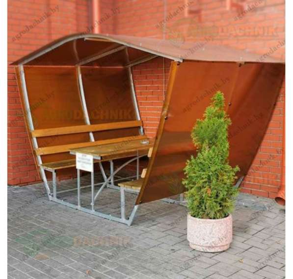 Беседка металлическая с поликарбонатом в Санкт-Петербурге