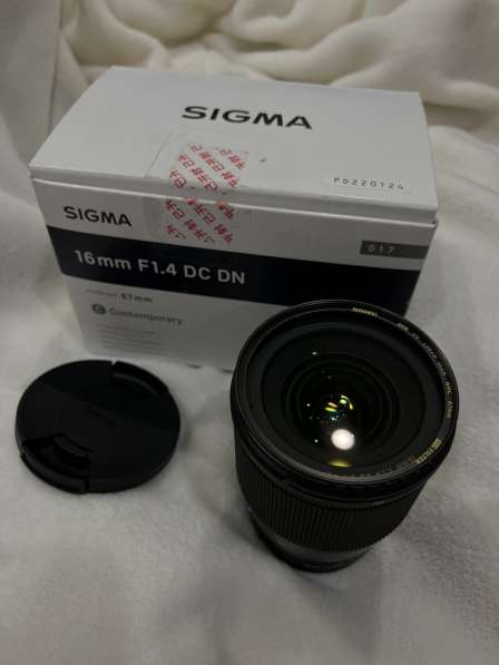 Sigma 16mm f 1 4 sony e + светофильтр