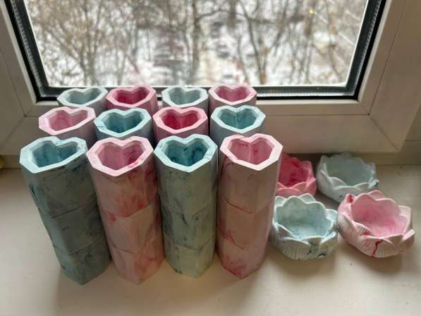 Изделия из гипса свечи вазы подносы в Москве фото 4