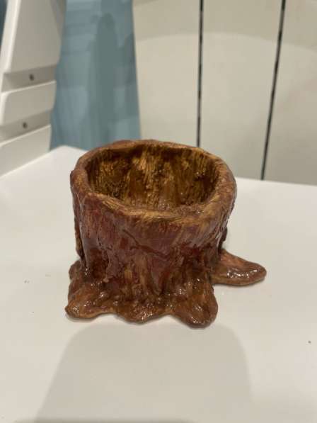 Пепельница в виде пенька