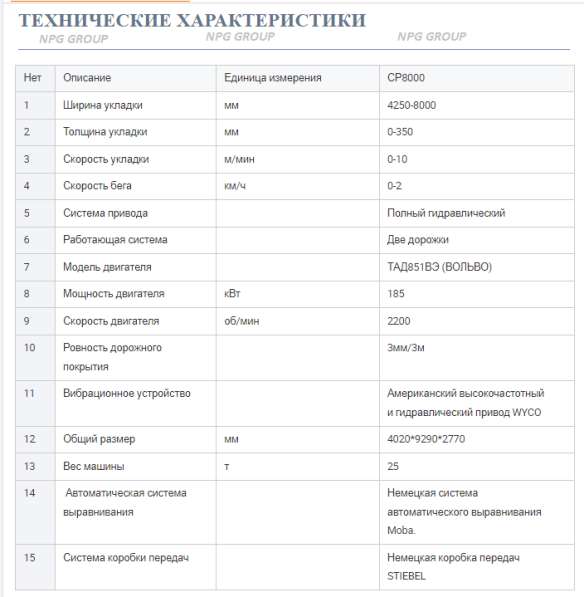 Бетоноукладчик для дорог и аэропортов SLIPFORM 8 МЕТР в фото 4