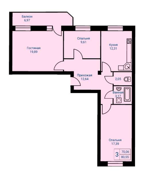3-квартира с ремонтом, новый дом-сдан! Первоуральск в Первоуральске фото 9