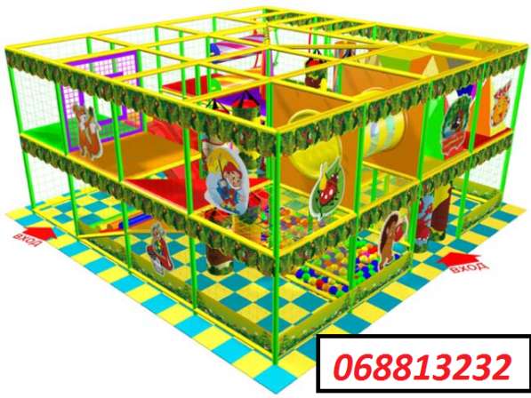 Детский игровой лабиринт, детские игровые комнаты в фото 13