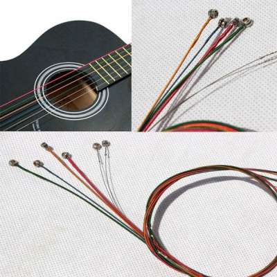 Цветные струны для гитары. Металлические в Хабаровске фото 8