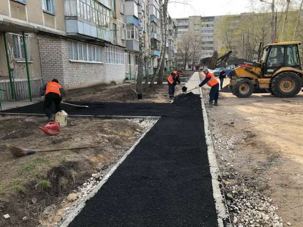 Асфальтирование и благоустройство территории в Челябинске