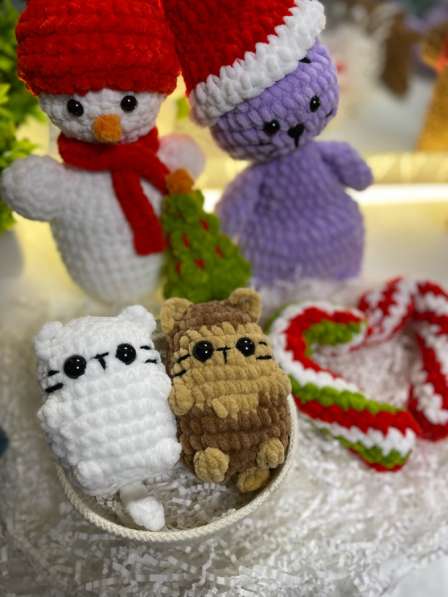 Маленькие мягкие игрушки котики