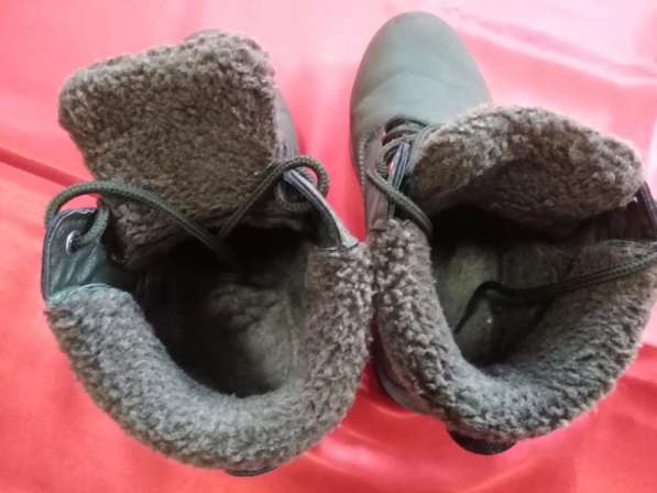 Зимние ботинки нубук на меху в стиле тимберленд хаки р. 38 с в фото 5