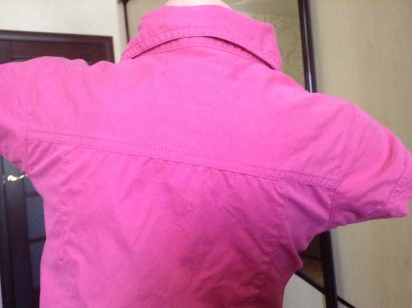 Платье коттоновое, розовое, рост 140-160 см в фото 4