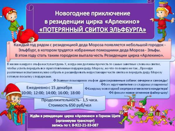 Новогодняя программа для школьников в Екатеринбурге
