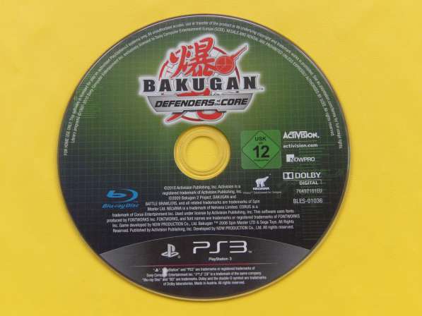 Bakugan: Defenders of the Core / BLES-01036 / PS3 в Екатеринбурге фото 3