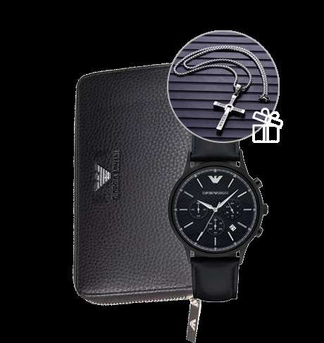 Комплект часы Emporio Armani и портмоне ARMANI + крест в Москве фото 4